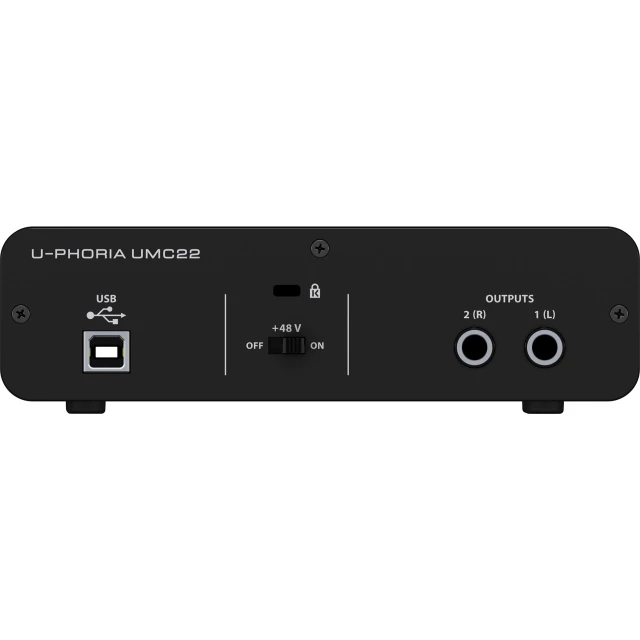 Аудіоінтерфейс Behringer UMC22 USB (4033653170864)
