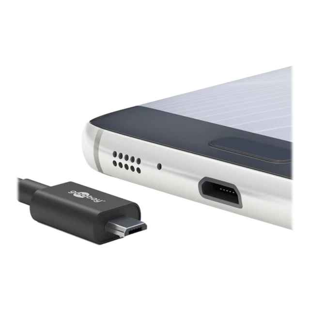 Кабель Goobay Micro-USB для заряджання та синхронізації 2 м (4040849386602)