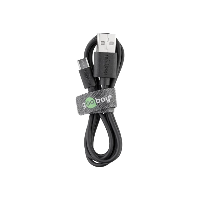 Кабель Goobay Micro-USB для заряджання та синхронізації 2 м (4040849386602)