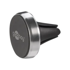 Магнітний тримач Goobay Metal Slim Design для смартфонів 35 мм Black/Silver (4040849386855)
