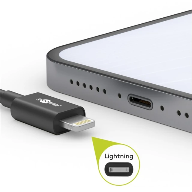 Кабель Goobay USB-C to Lightning (4040849394454)