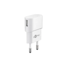 Мережевий зарядний пристрій Goobay USB 2.0 A (4040849449482)