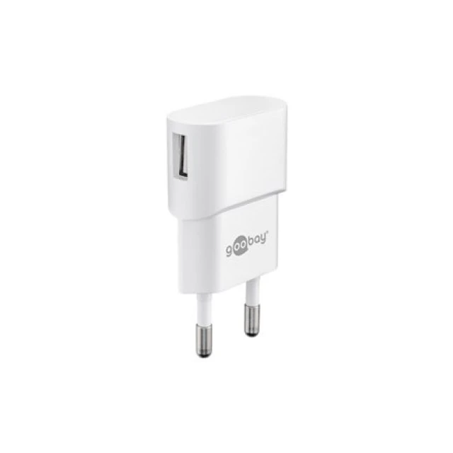 Мережевий зарядний пристрій Goobay USB 2.0 A (4040849449482)