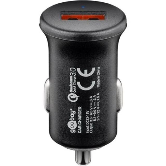 Автомобильное зарядное устройство Goobay Quick Charge QC3.0 USB (4040849451621)