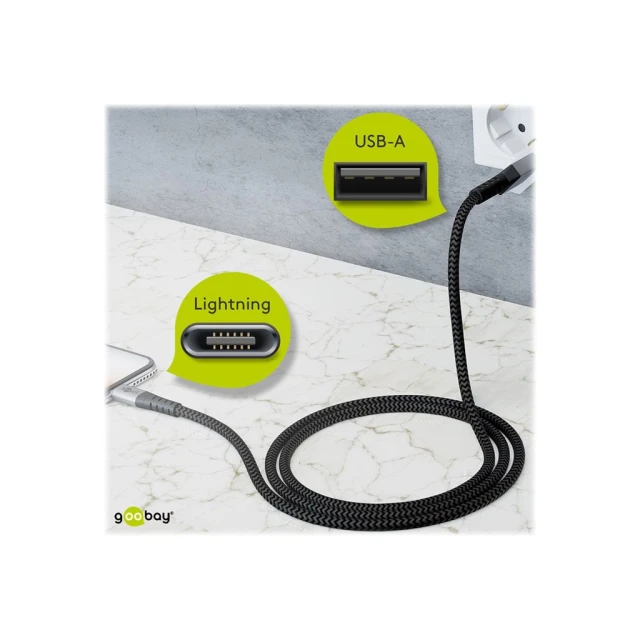 Кабель Goobay Lightning – USB-A (4040849492693)