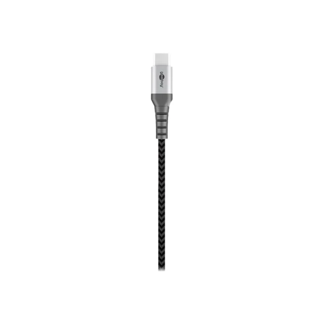 Кабель Goobay USB-C to USB-A текстильный (4040849492969)