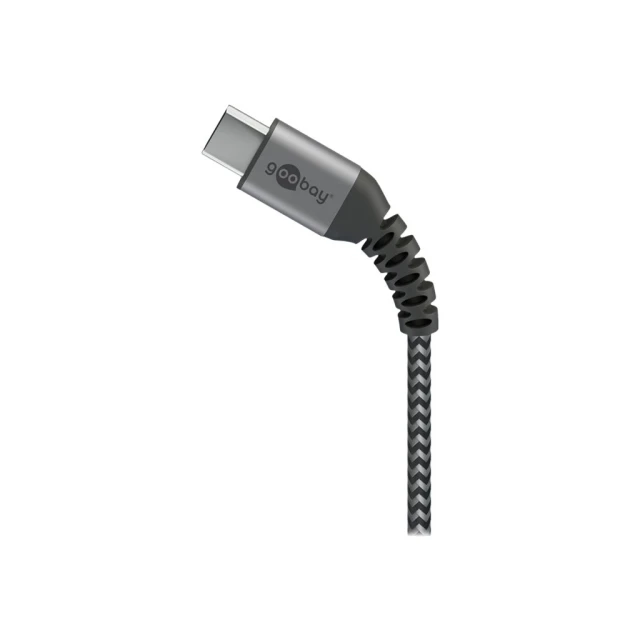 Кабель Goobay USB-C to USB-A текстильный (4040849492969)