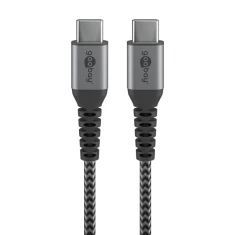Кабель Goobay USB-C to USB-C текстильний (4040849493027)
