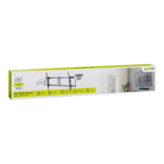 Настінне кріплення для телевізора Goobay Pro TILT (XL) Black (4040849499302)