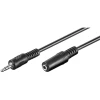 Подовжувач аудіо Goobay 3,5 мм mini-jack 5 м Black (4040849500909)