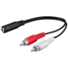 Переходник Goobay mini-jack 3,5 мм — 2 x RCA 0,2 м (4040849500923)