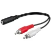 Переходник Goobay mini-jack 3,5 мм — 2 x RCA 0,2 м (4040849500923)