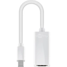 Перехідник Goobay Mini DisplayPort — HDMI White (4040849517297)