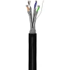Мережевий кабель Goobay CAT 6 S/FTP для зовнішнього використання 100 м Black (4040849571954)