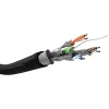 Мережевий кабель Goobay CAT 6 S/FTP для зовнішнього використання 100 м Black (4040849571954)
