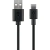 Кабель Goobay USB 2.0 USB-C на USB-A Black (4040849591228)