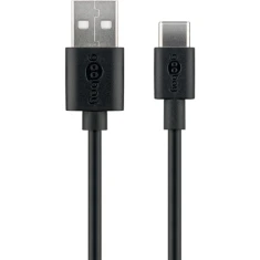 Кабель Goobay USB-A (m) — USB-C (m) 2.0 3 м Black (4040849591242)