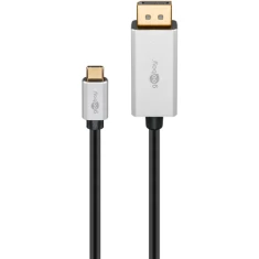 Кабель Goobay USB-C — DisplayPort 2 м Silver (4040849601767)
