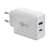 Мережевий зарядний пристрій Goobay Dual USB-C PD 30 Вт (4040849616747)