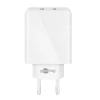 Мережевий зарядний пристрій Goobay Dual USB-C PD 30 Вт (4040849616747)