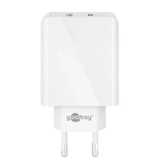 Мережевий зарядний пристрій Goobay Dual USB-C PD 30 Вт (4040849616747)
