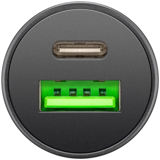 Автомобільний зарядний пристрій подвійний Goobay USB-C PD 45 Вт (4040849617393)