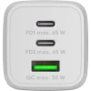 Мережевий зарядний пристрій Goobay 64754 65W USB-C PD GaN White (4040849647543)