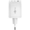 Мережевий зарядний пристрій Goobay 64754 65W USB-C PD GaN White (4040849647543)