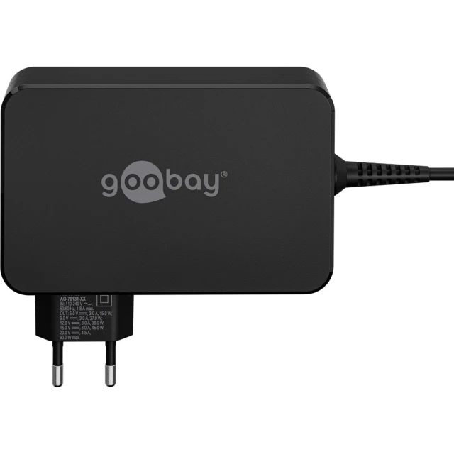 Мережевий зарядний пристрій Goobay USB-C 90 Вт для ноутбуків (4040849654206)