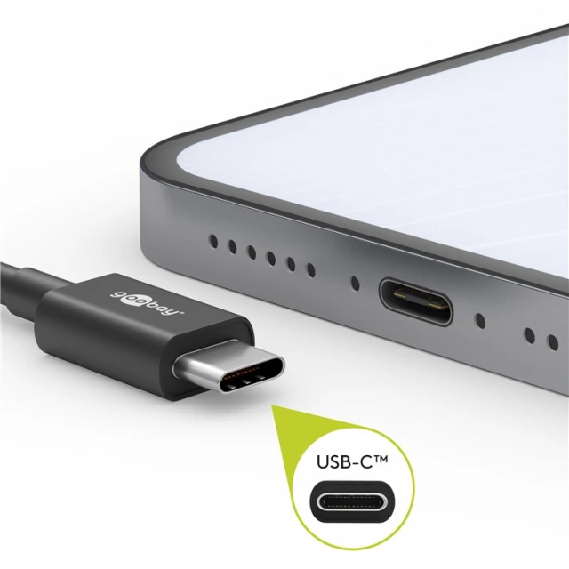 Кабель Goobay USB-C 0,5 м (4040849663154)