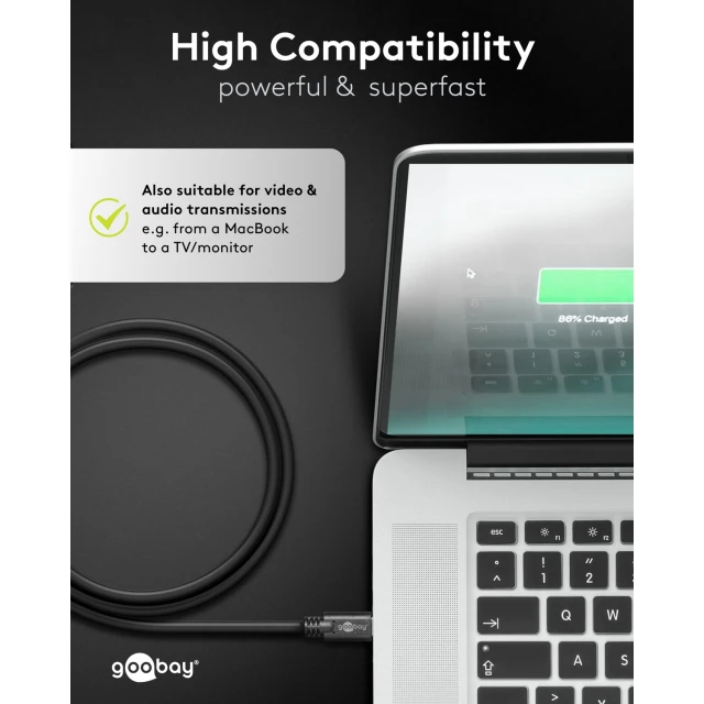 Кабель Goobay USB-C (4040849665073)