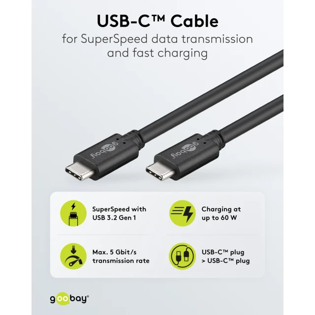 Кабель Goobay USB-C (4040849665073)