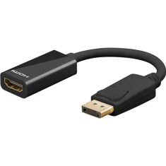 Перехідник Goobay DisplayPort — HDMI 0,1 м Black (4040849678813)