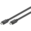 Кабель Goobay USB-C to USB-C 0.5 м Black (4040849679759)