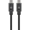Кабель Goobay USB-C to USB-C 0.5 м Black (4040849679759)