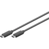 Кабель Goobay USB-C to USB-C 1 м Black (4040849679766)