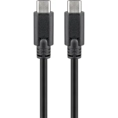 Кабель Goobay USB-C to USB-C 1 м Black (4040849679766)