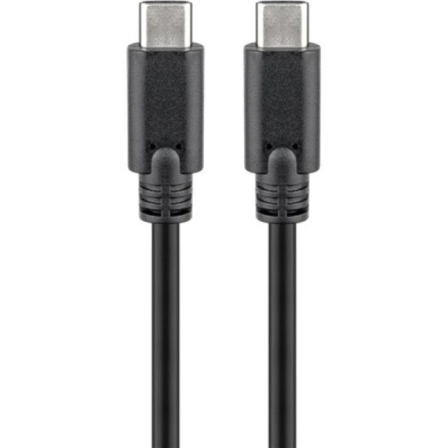 Кабель Goobay USB-C to USB-C 1 м Black (4040849679766)