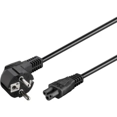 Кабель живлення Goobay CEE 7/7 - C5 кутовий 1,8 м Black (4040849680045)