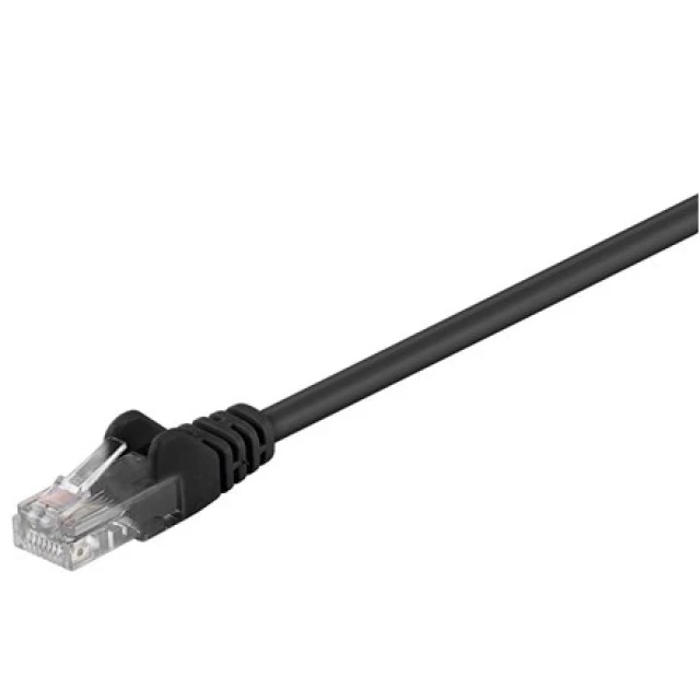 Патч-корд Goobay CAT 5e U/UTP RJ-45 — RJ-45 2 м Black (4040849686474)