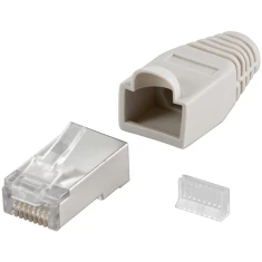 Конектор Goobay 68746 RJ45 CAT 5e STP Grey (4040849687464)