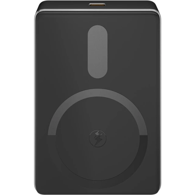 Портативний зарядний пристрій Goobay Magnetic Wireless 10000 mAh USB-C Black (4040849701832)