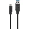 Кабель Goobay USB-C (m) — USB-A (m) 3.0 2 м Black (4040849712210)