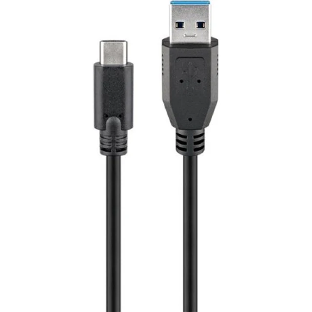 Кабель Goobay USB-C (m) — USB-A (m) 3.0 2 м Black (4040849712210)