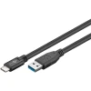 Кабель Goobay USB-C на USB-A 3 м Black (4040849731419)