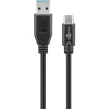 Кабель Goobay USB-C на USB-A 3 м Black (4040849731419)