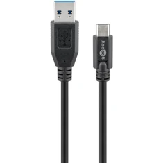 Кабель Goobay USB-C на USB-A 3 м Black (4040849731419)