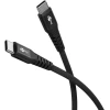 Кабель Goobay USB-C Supersoft Textile з металевими роз'ємами 2 м Black (4040849739545)