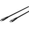 Кабель Goobay USB-C Supersoft Textile з металевими роз'ємами 2 м Black (4040849739545)
