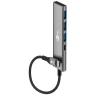 USB-хаб Goobay Slim 4-портовий USB-C на USB-C/USB-A 5 Gbit/s Grey (4040849765629)